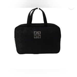 Givency black cosmetic purse with COA